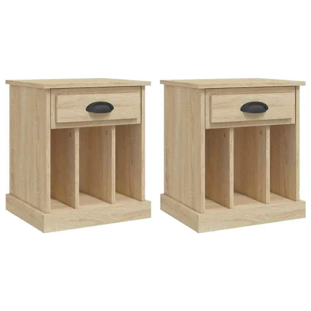 Bedside Cabinets 2 pcs Sonoma Oak 43x36x50 cm 816351