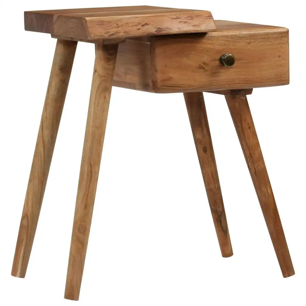 Bedside Table Solid Acacia Wood 45x32x55 cm 245662