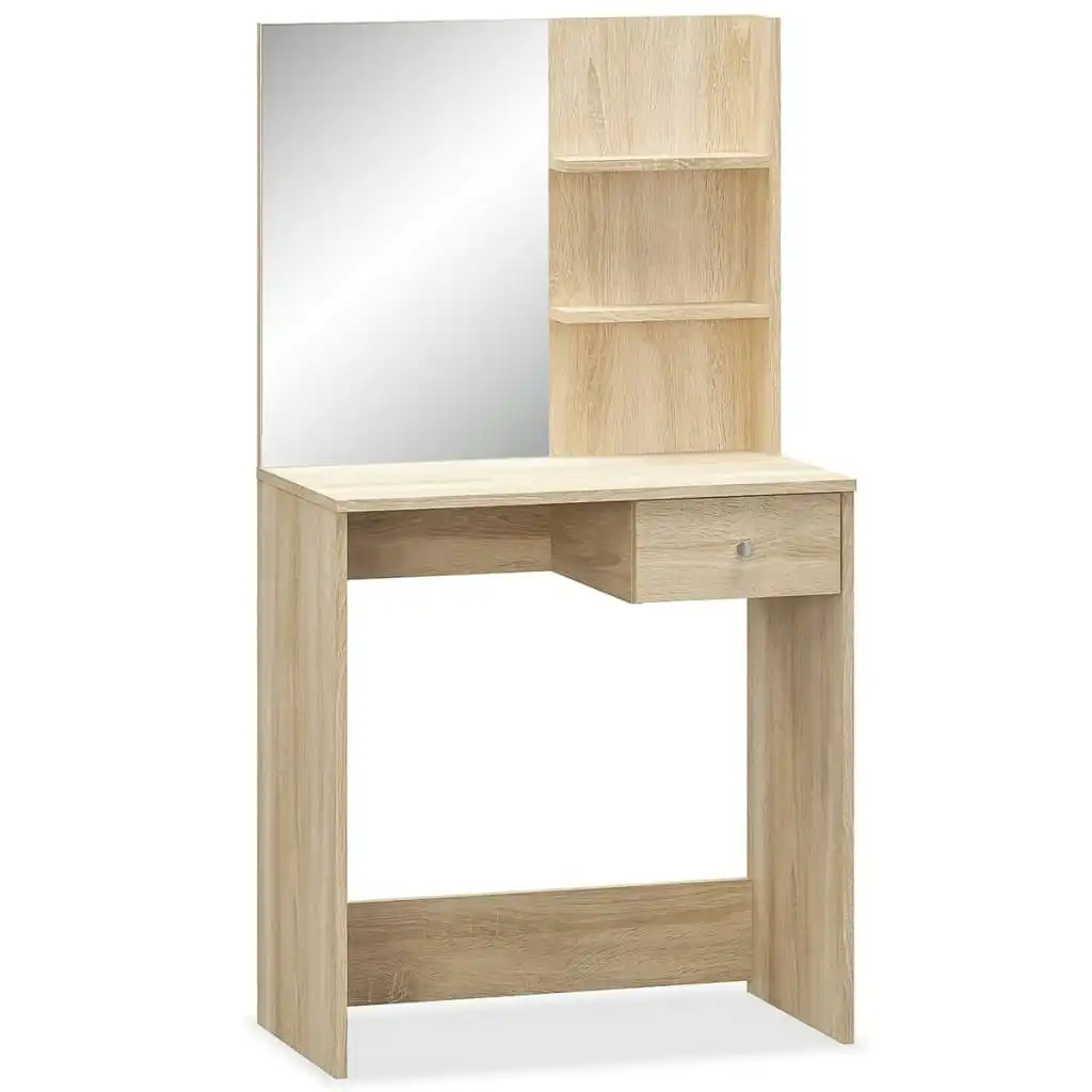 Dressing Table Engineered Wood 75x40x141 cm Oak 244862