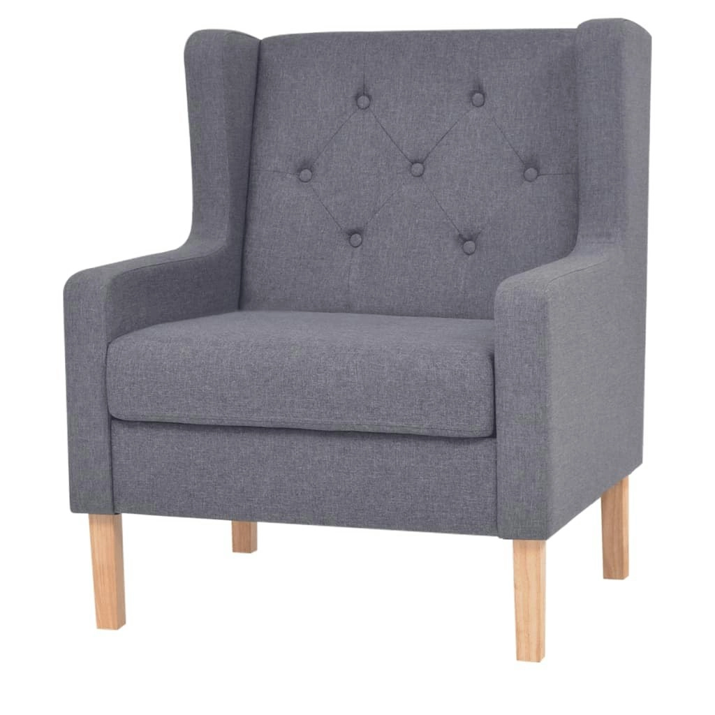 Armchair Grey Fabric 245452