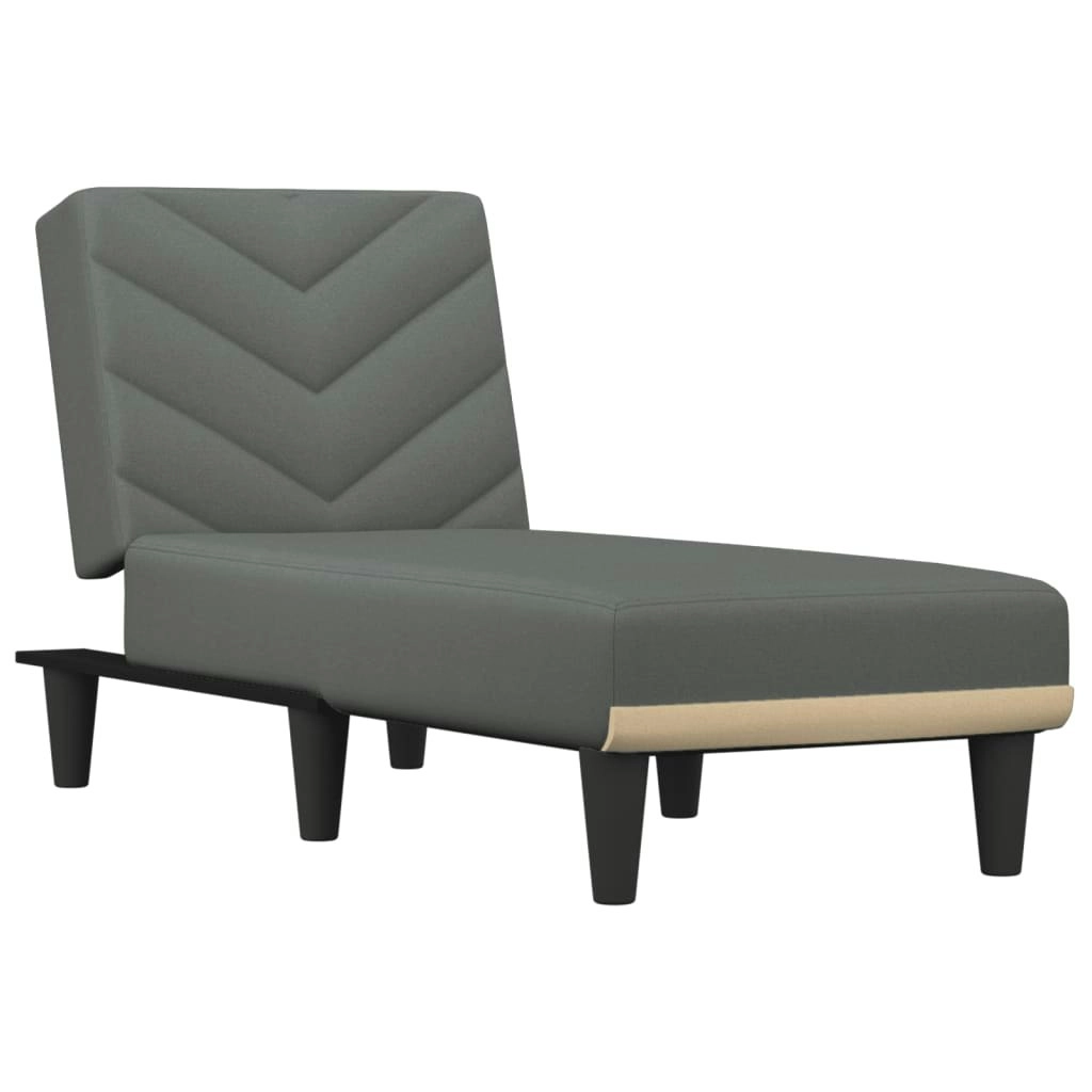 Chaise Longue Dark Grey Fabric 352854