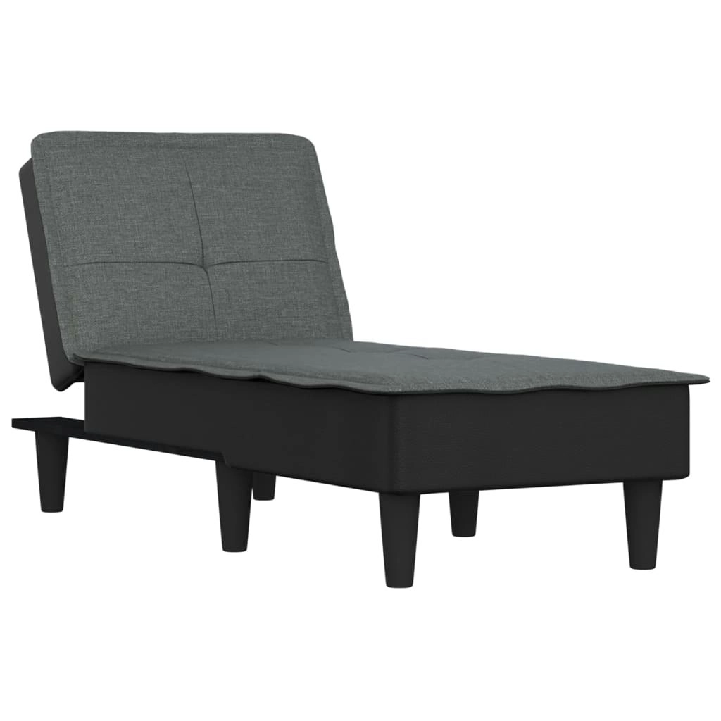 Chaise Longue Dark Grey Fabric 352841