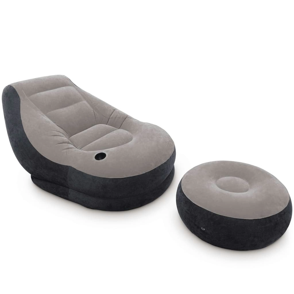 Intex Inflatable Chair with Pouffe Ultra Lounge Relax 68564NP 3202832