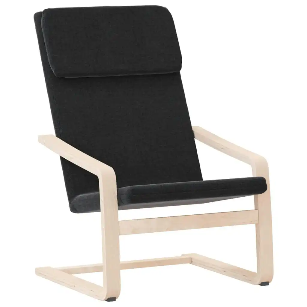 Relaxing Chair Black Fabric 351055