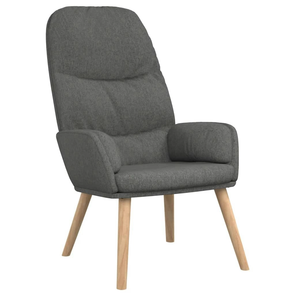 Relaxing Chair Light Grey Fabric 340990