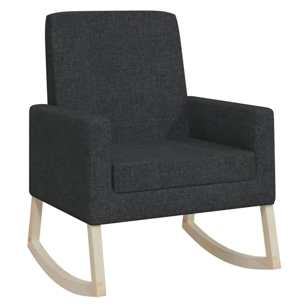 Rocking Chair Black Fabric 329417