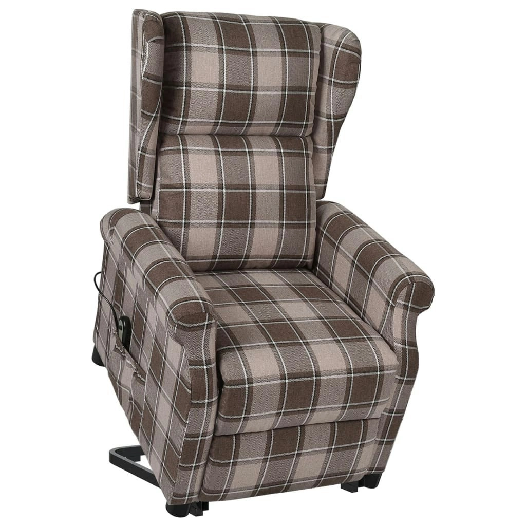 Stand up Chair Beige Fabric 329467