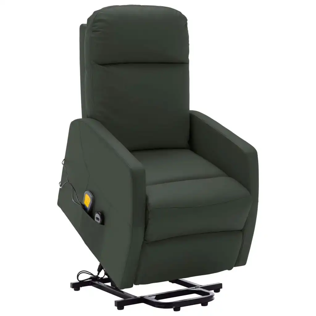 Stand up Massage Chair Anthracite Faux Leather 321376