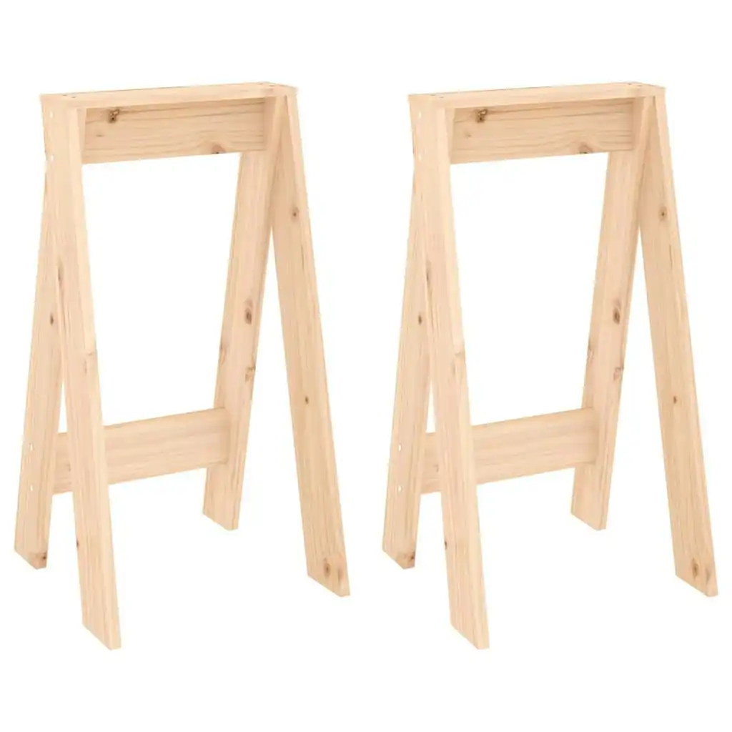 Stools 2 pcs 40x40x75 cm Solid Wood Pine 823669