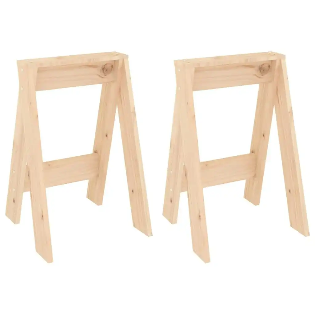 Stools 2 pcs 40x40x60 cm Solid Wood Pine 823664