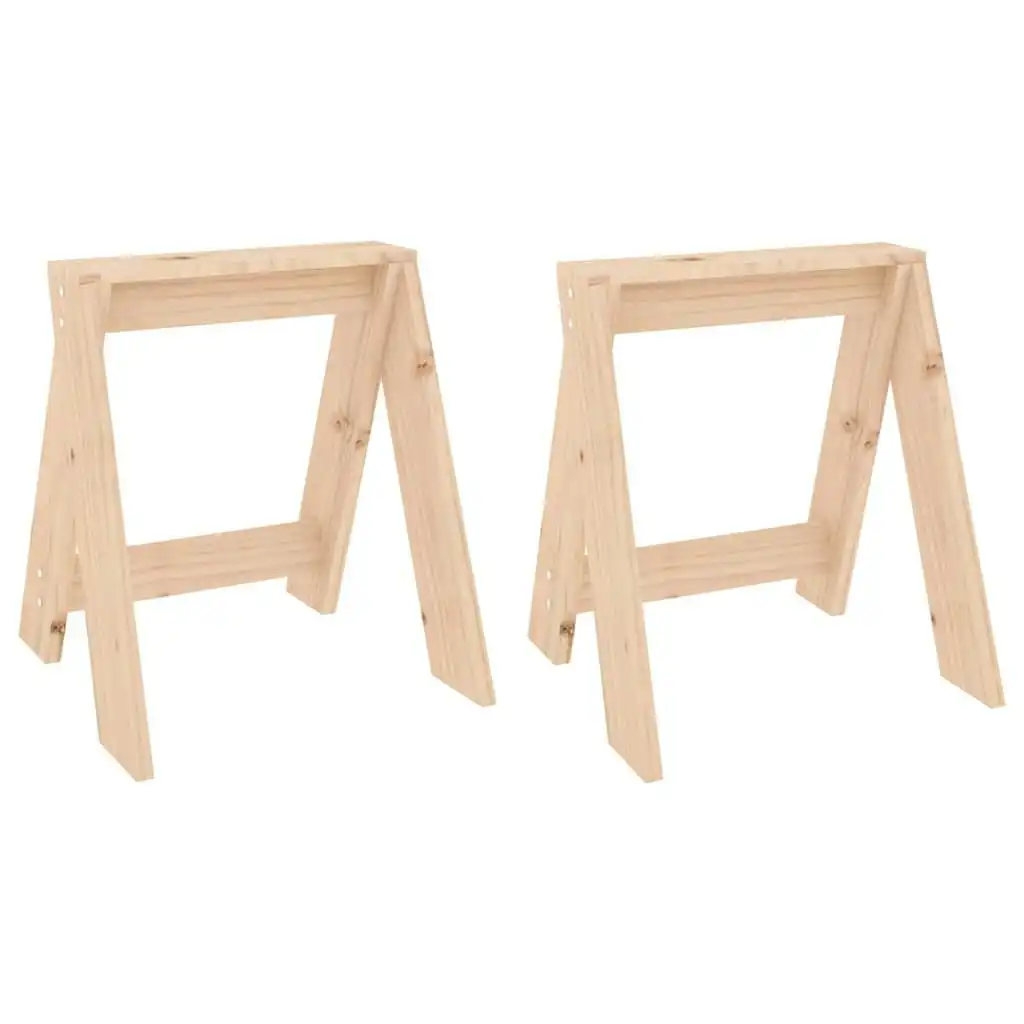 Stools 2 pcs 40x40x45 cm Solid Wood Pine 823659