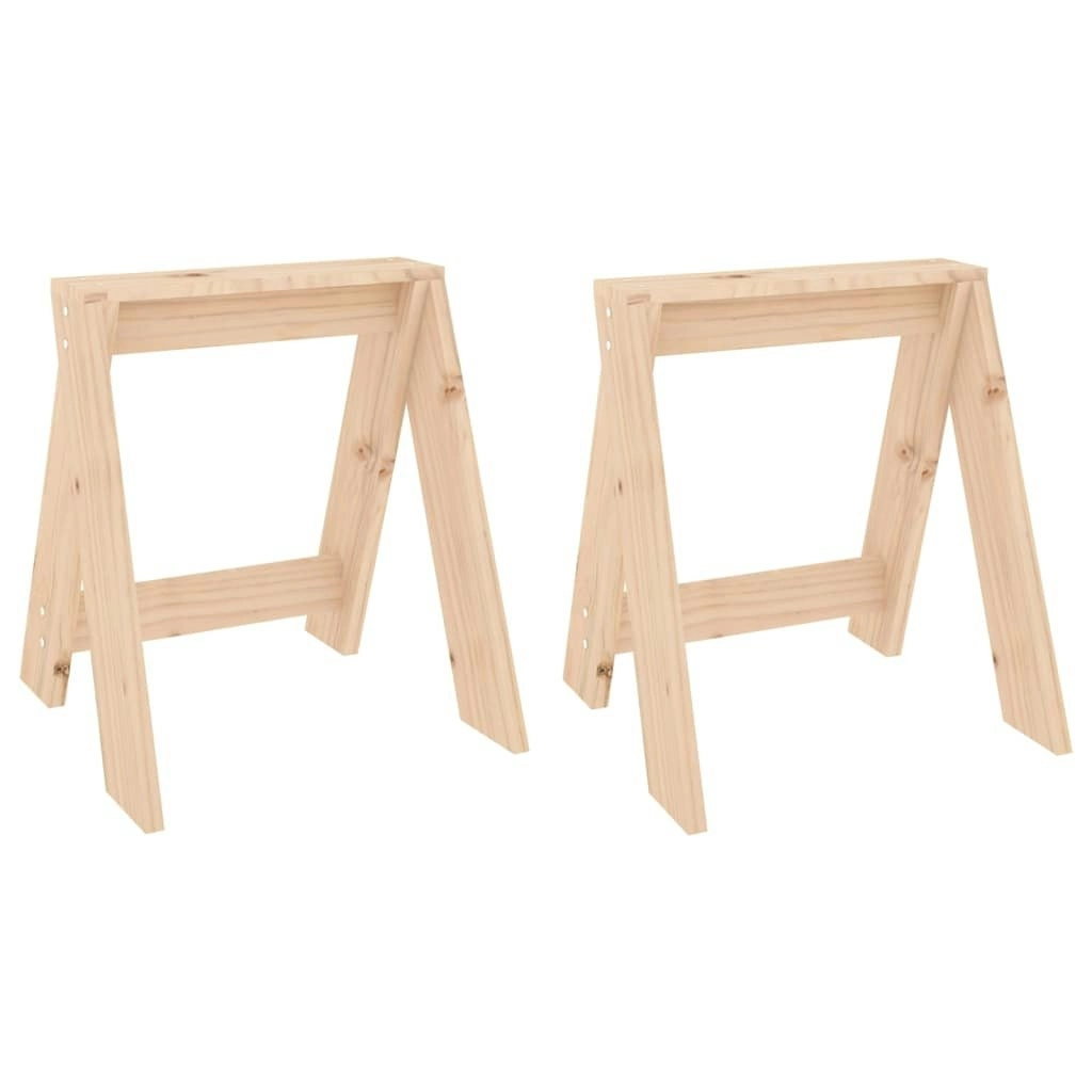 Stools 2 pcs 40x40x45 cm Solid Wood Pine 823659