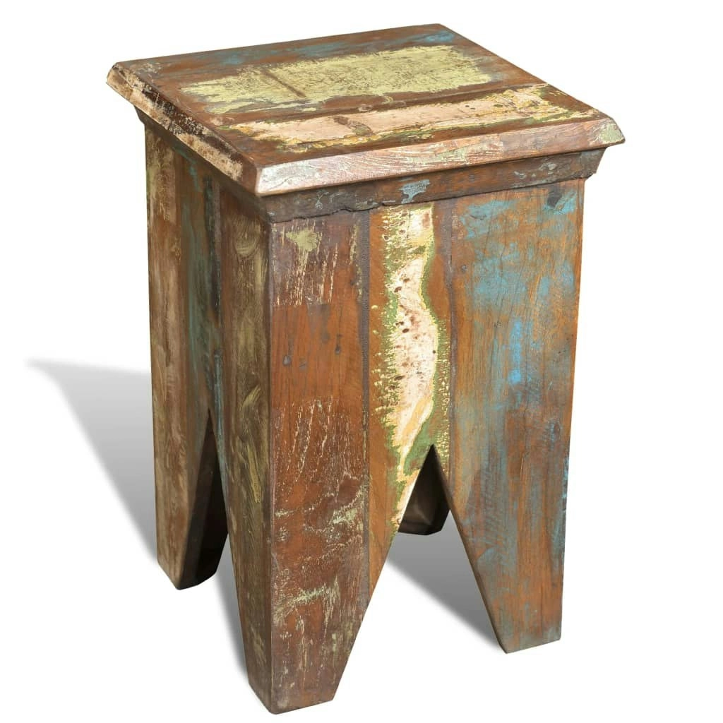 Stool Solid Reclaimed Wood 240951