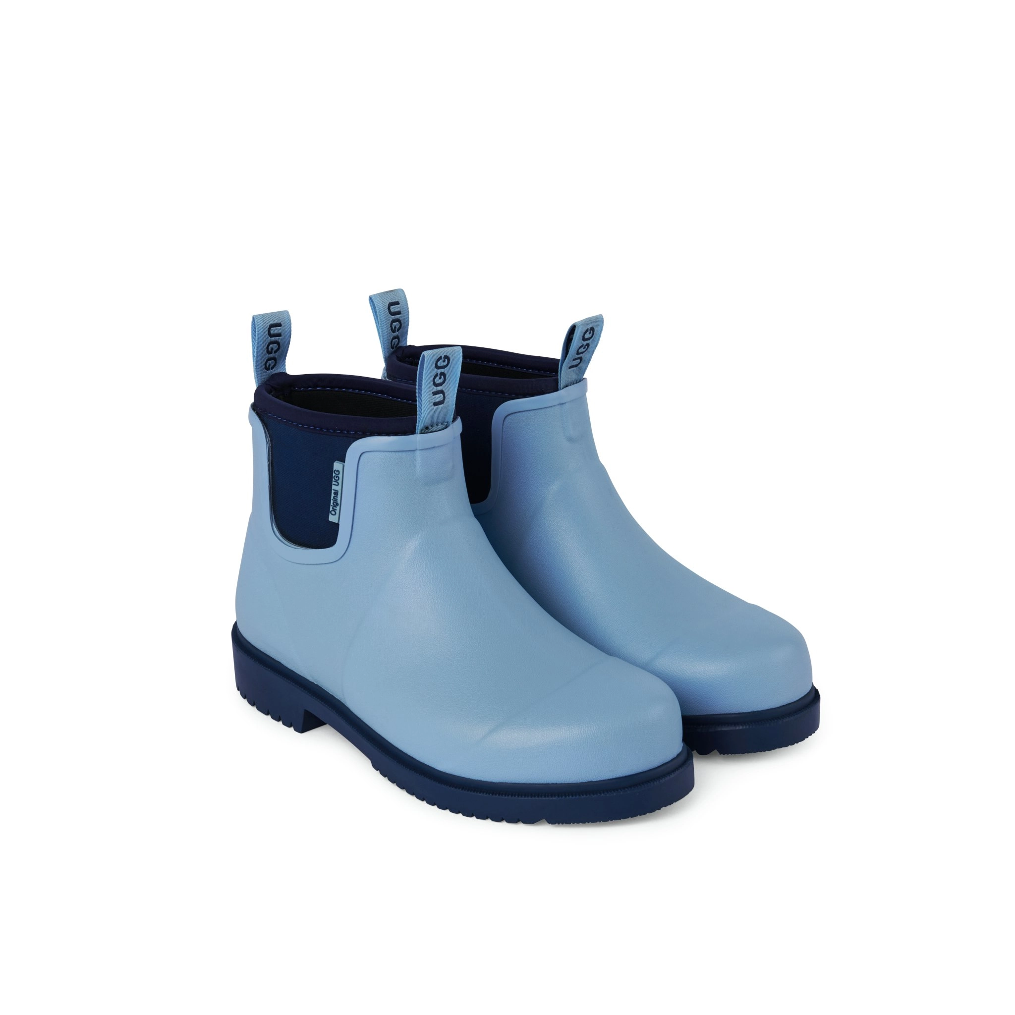 Pettie Gumboot Light Blue & Navy