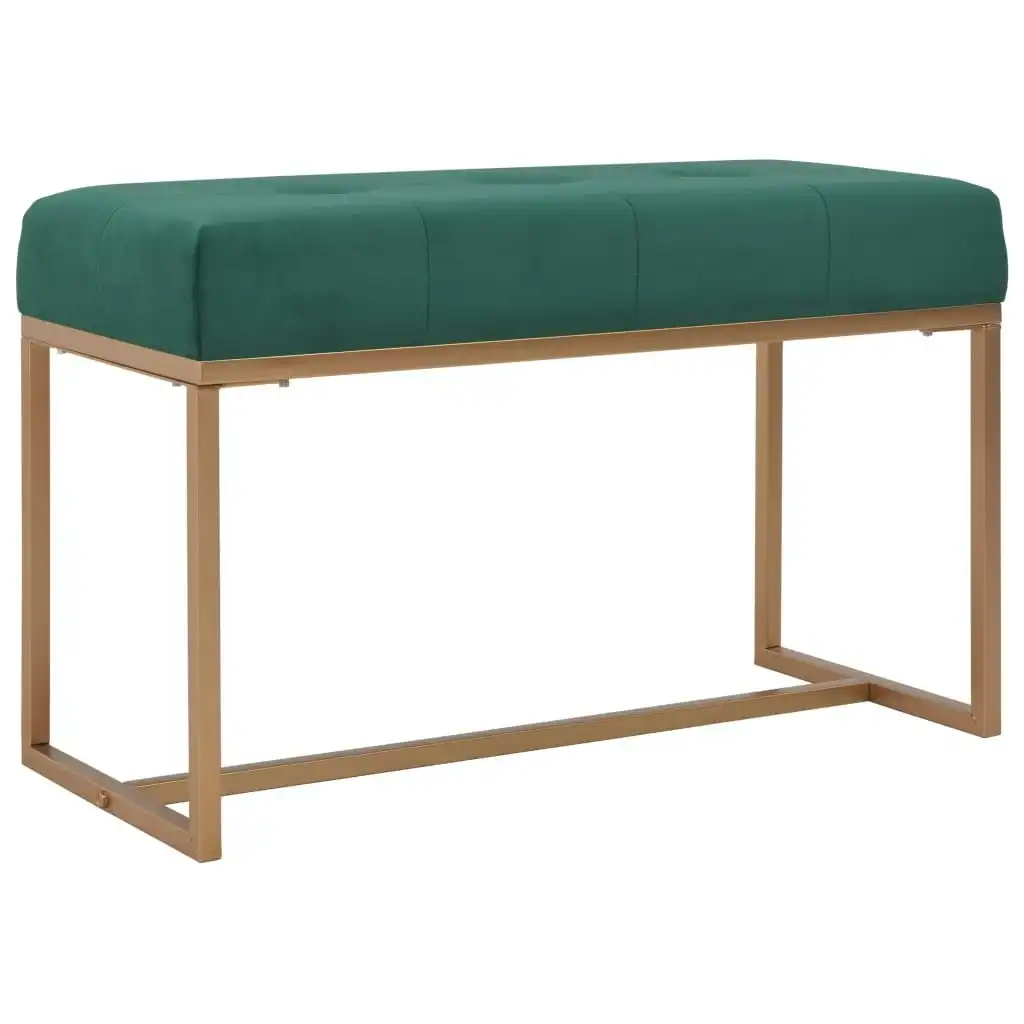 Bench 80 cm Green Velvet 247555