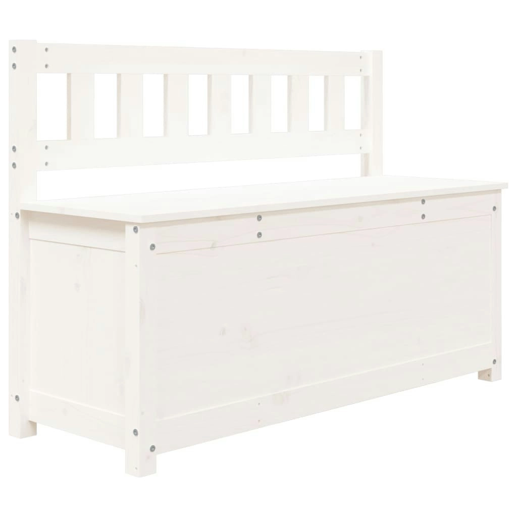 Bench White 110x41x76.5 cm Solid Wood Pine 823555