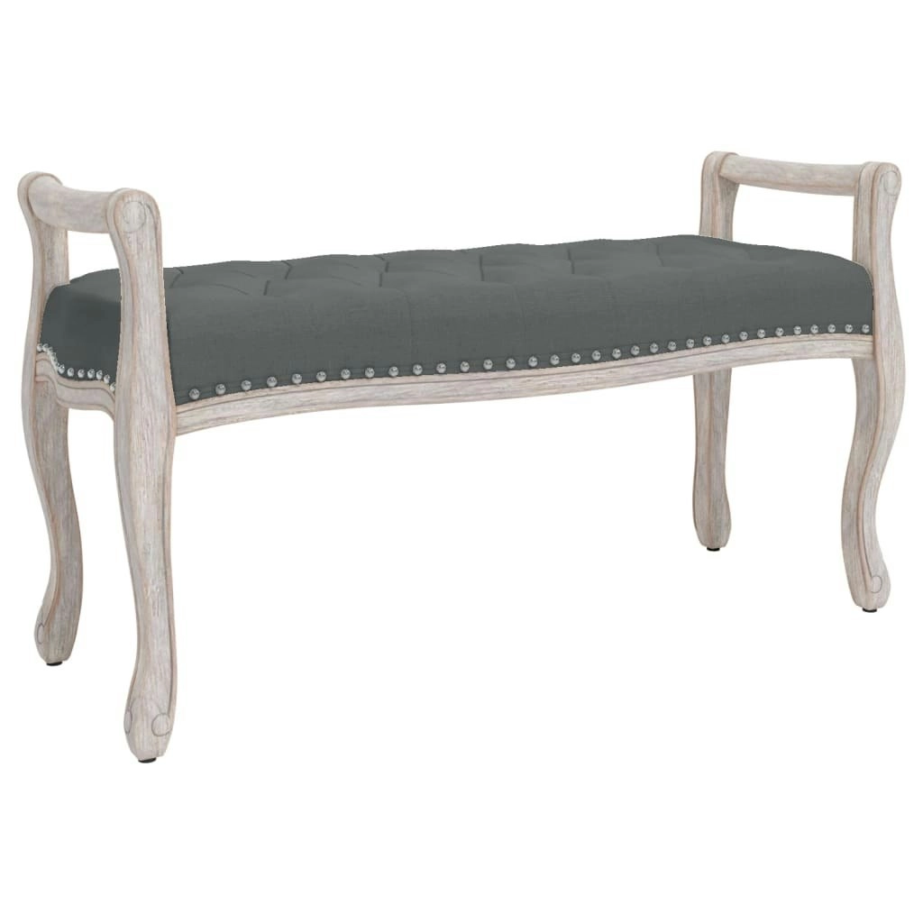 Bench Dark Grey 110x45x60 cm Fabric 344437