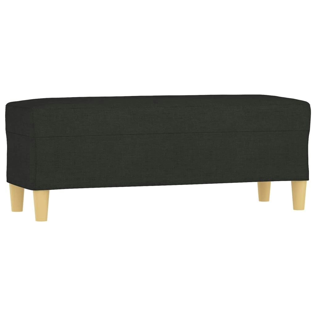 Bench Black 100x35x41 cm Fabric 349379