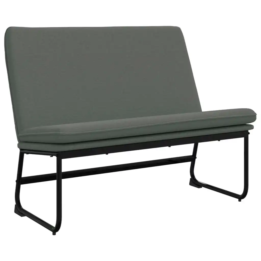 Bench Dark Grey 100x75x76 cm Fabric 351322