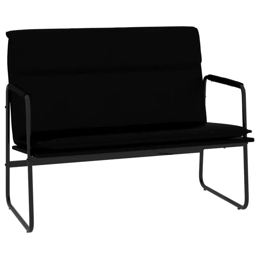 Bench Black 100x64x80 cm Faux Leather 351366