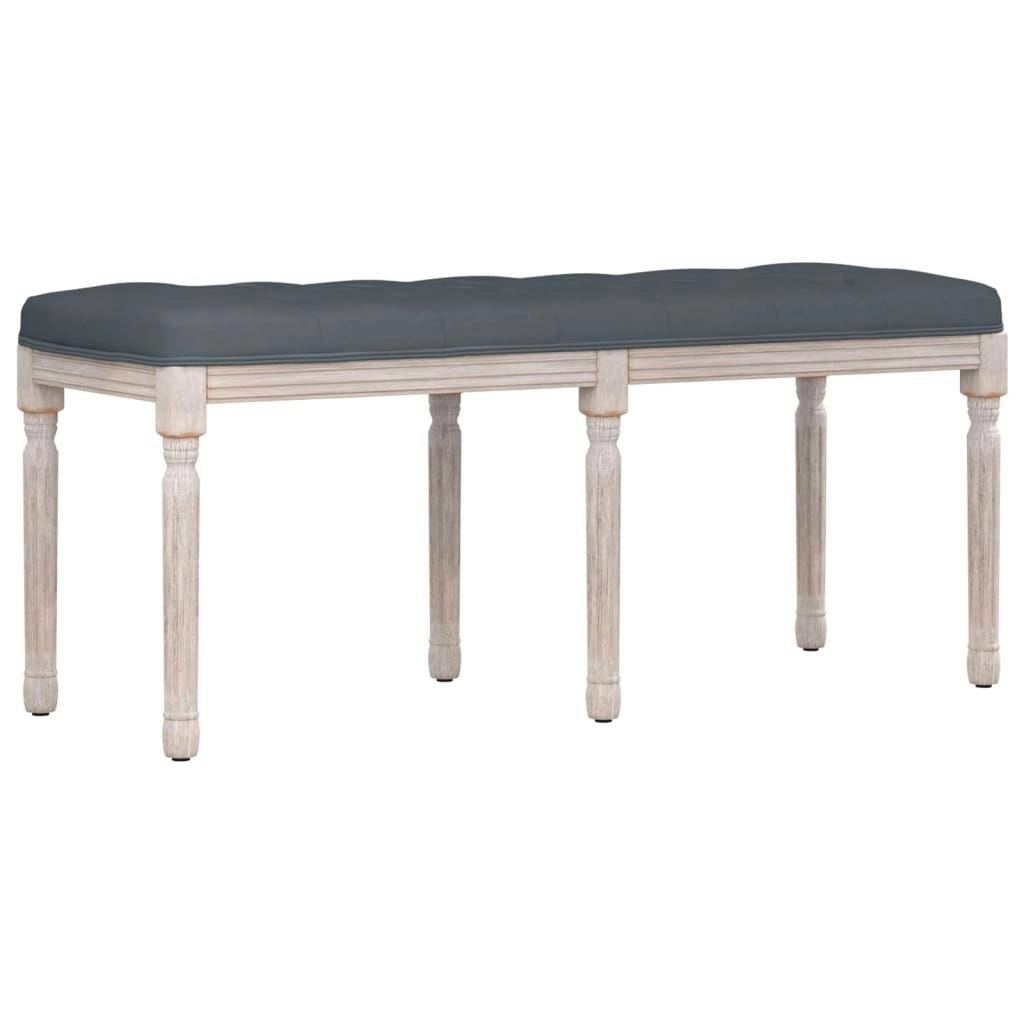 Bench Dark Grey 110x40x49 cm Velvet 344454