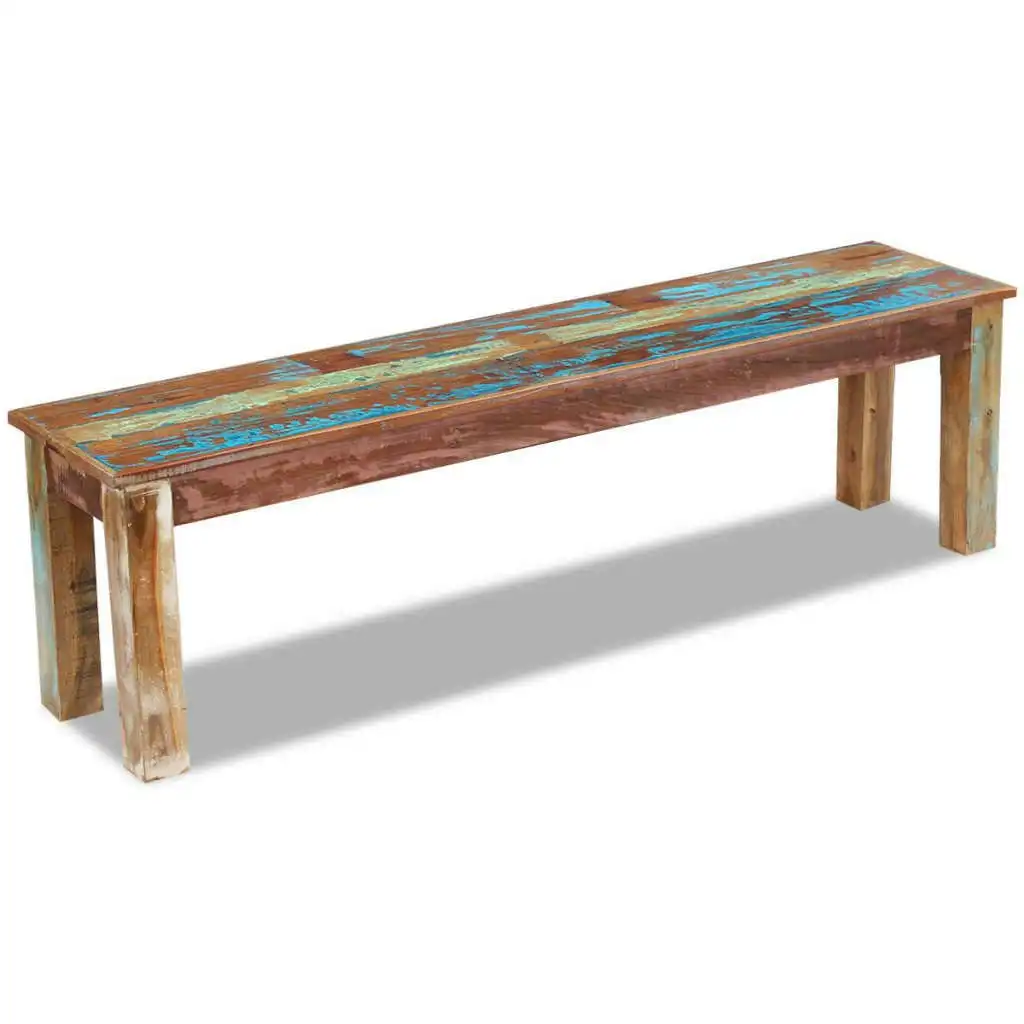 Bench Solid Reclaimed Wood 160x35x46 cm 243327