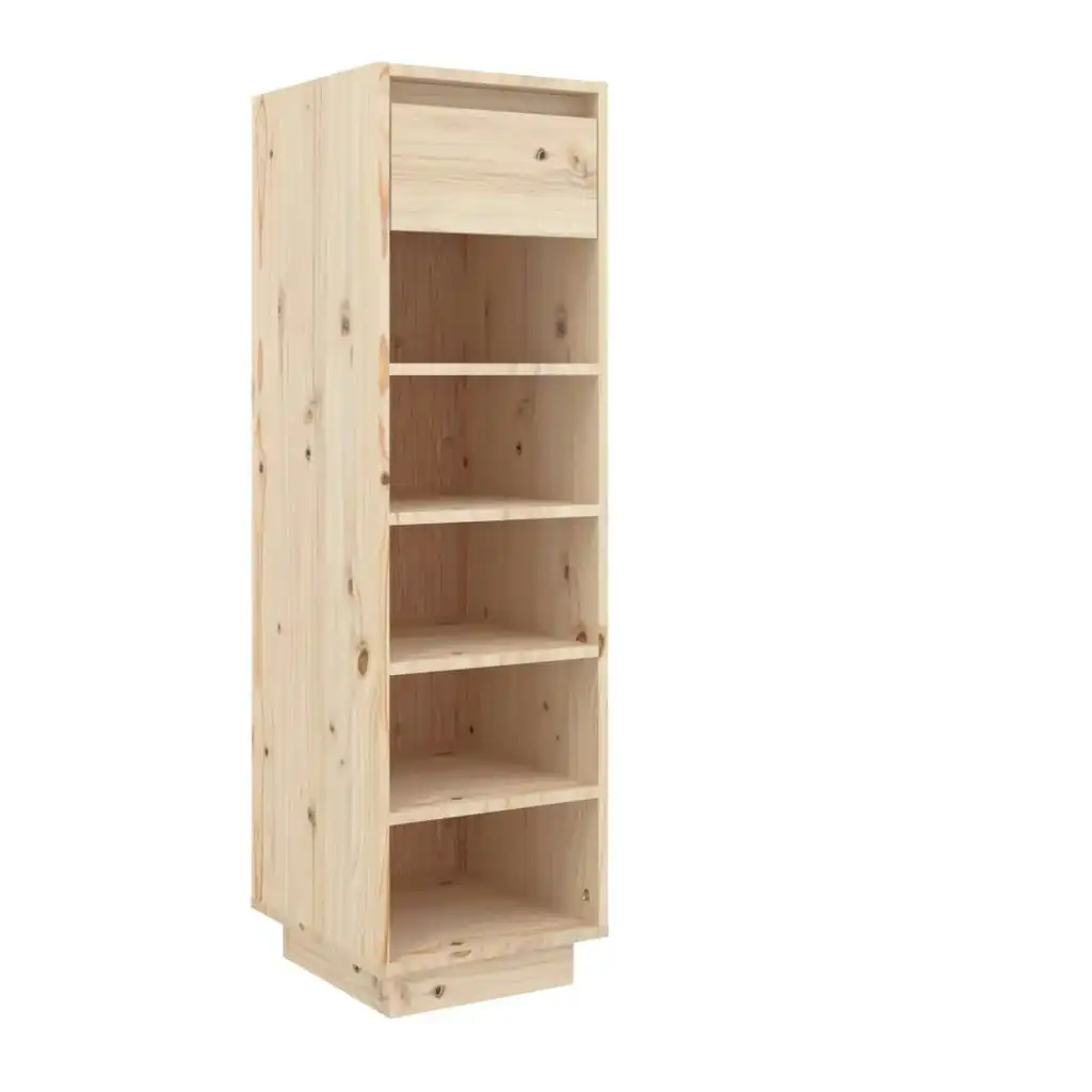 Shoe Cabinet 30x34x105 cm Solid Wood Pine 813555