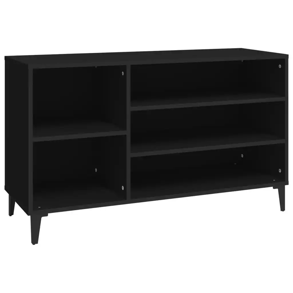 Shoe Cabinet Black 102x36x60 cm Engineered Wood 819749