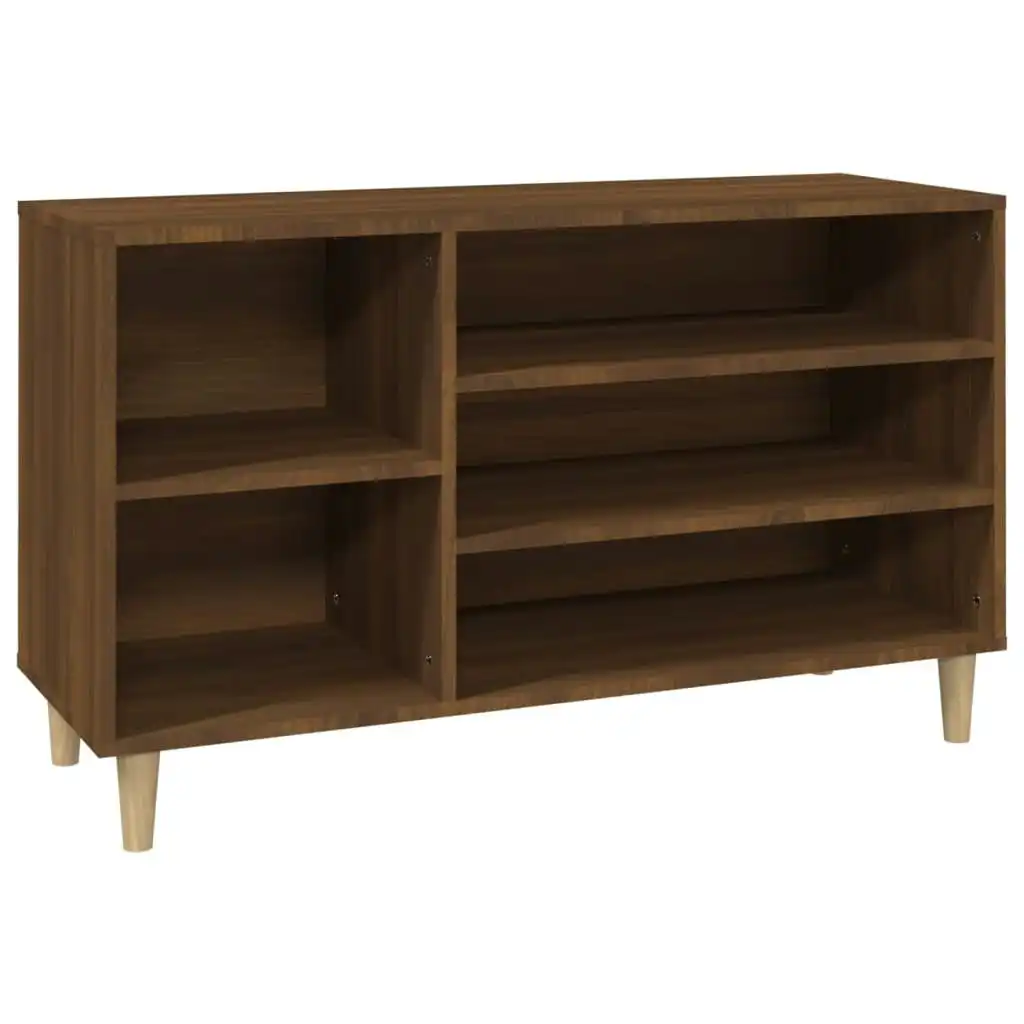 Shoe Cabinet Brown Oak 102x36x60 cm Engineered Wood 819747