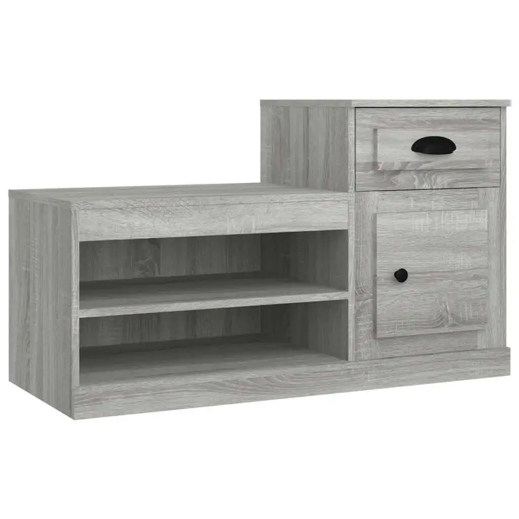 Shoe Cabinet Grey Sonoma 100x42x60 cm Engineered Wood 816422