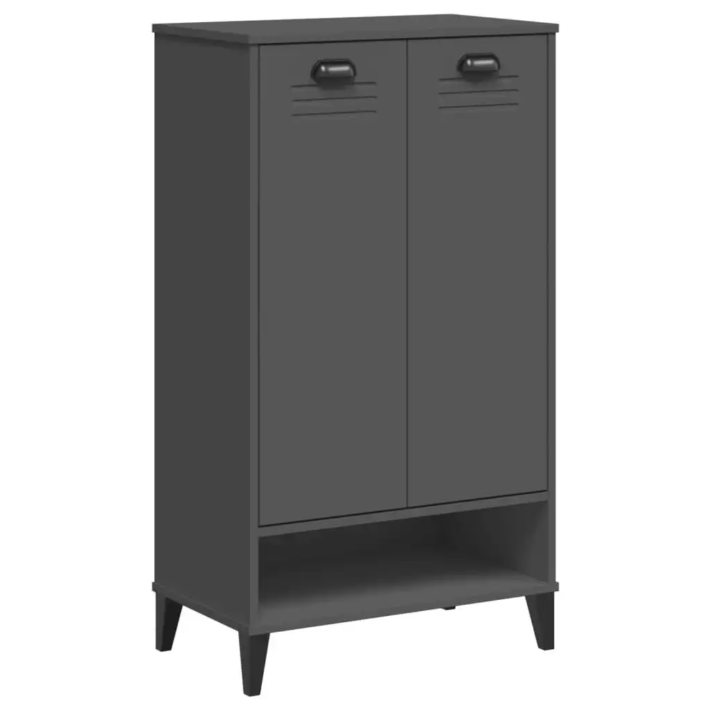 Shoe Cabinet VIKEN Anthracite Grey Engineered Wood 374925