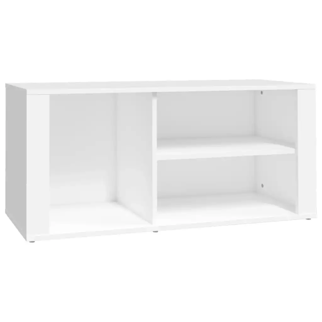 Shoe Cabinet White 100x35x45 cm Engineered Wood 816920