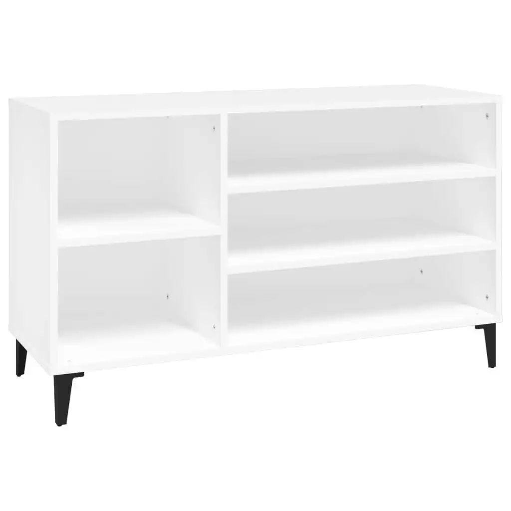 Shoe Cabinet White 102x36x60 cm Engineered Wood 819748