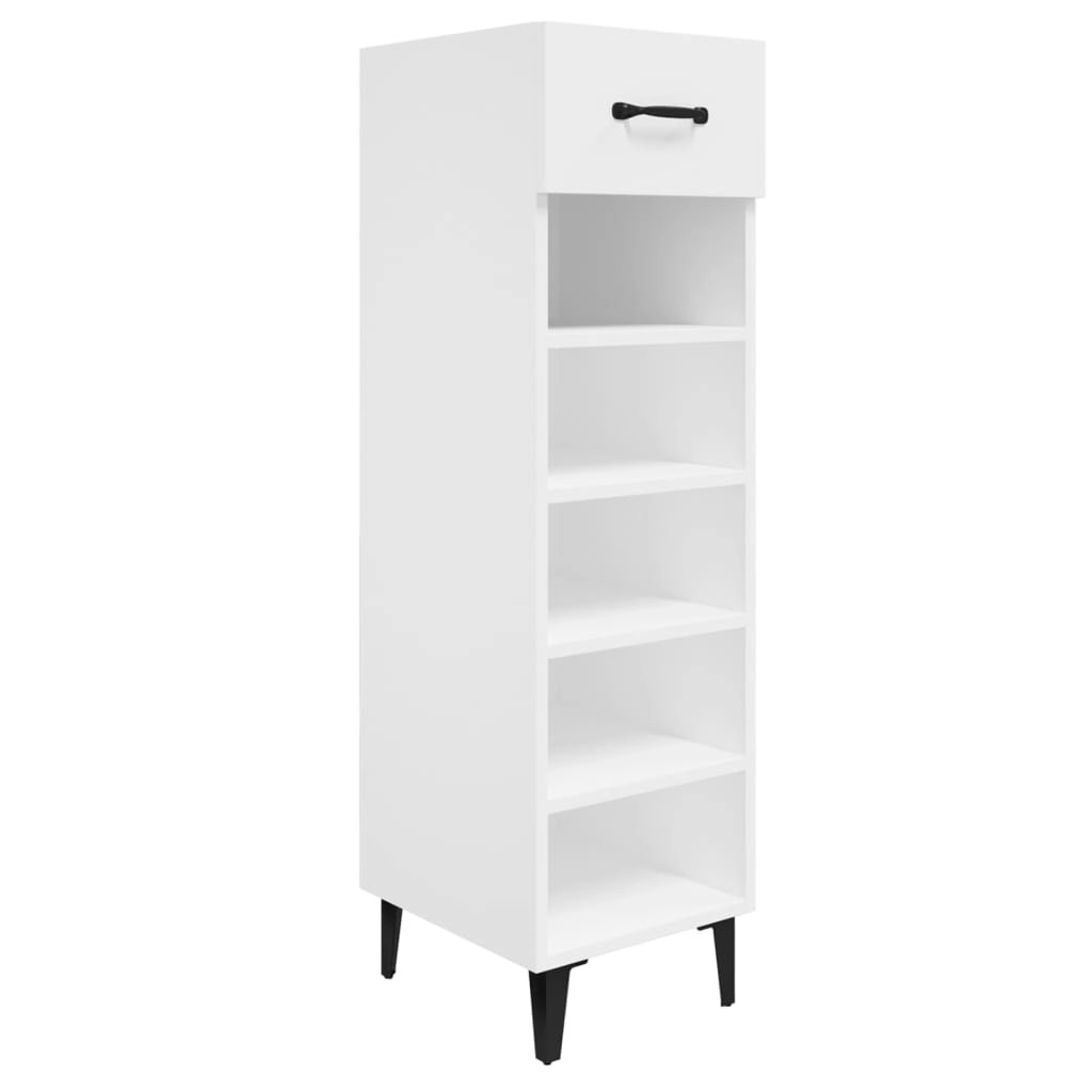 Shoe Cabinet White 30x35x105 cm Engineered Wood 812807