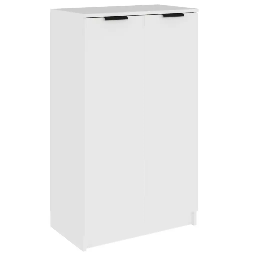 Shoe Cabinet White 59x35x100 cm Engineered Wood 811439