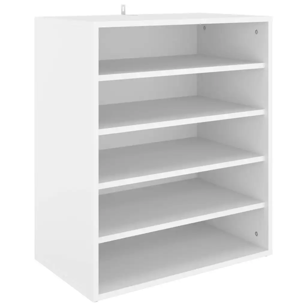 Shoe Cabinet White 60x35x70 cm Engineered Wood 808936