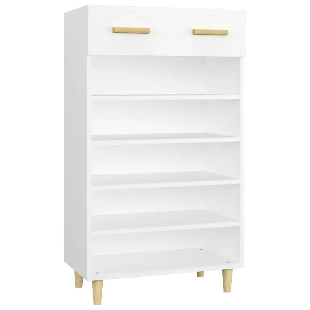 Shoe Cabinet White 60x35x105 cm Engineered Wood 812780