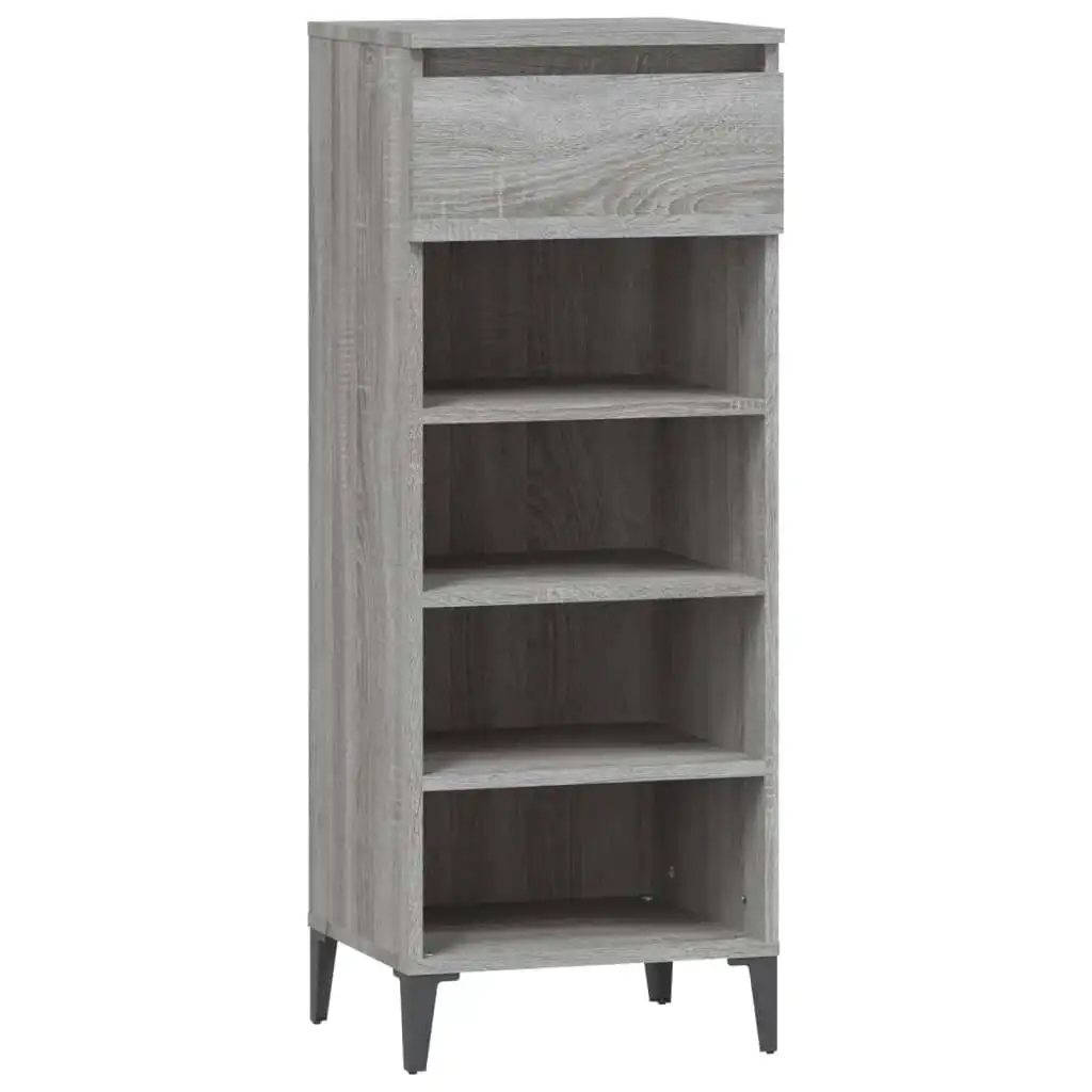 Shoe Rack Grey Sonoma 40x36x105 cm Engineered Wood 819786