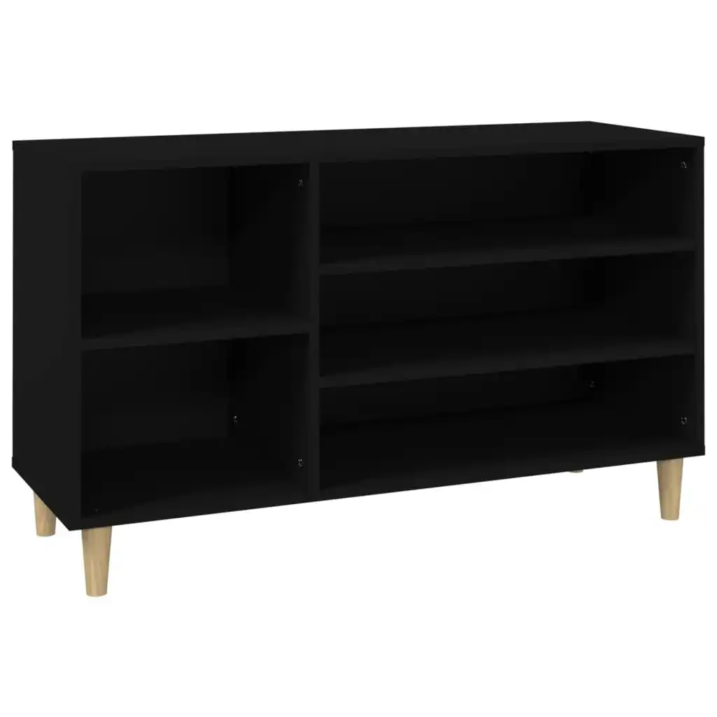 Shoe Cabinet Black 102x36x60 cm Engineered Wood 819741