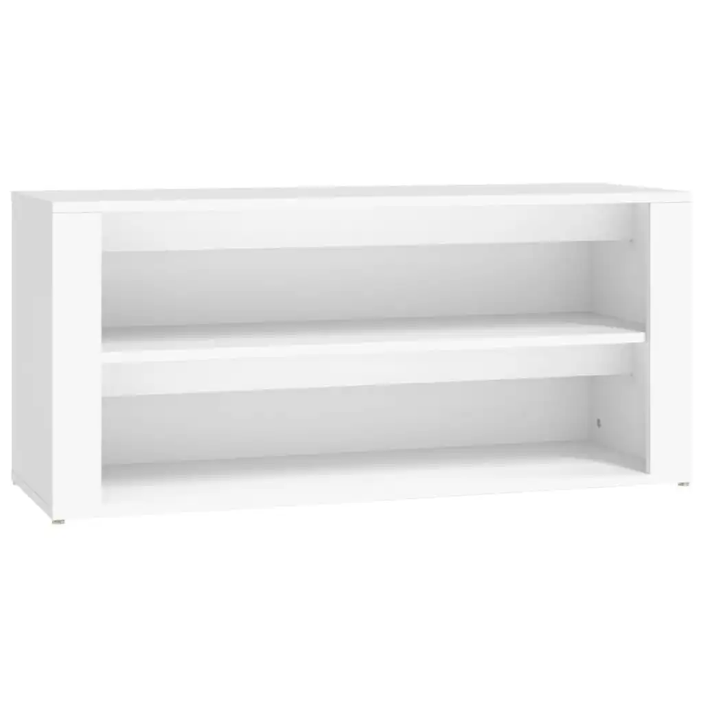 Shoe Rack White 100x35x45 cm Engineered Wood 816904