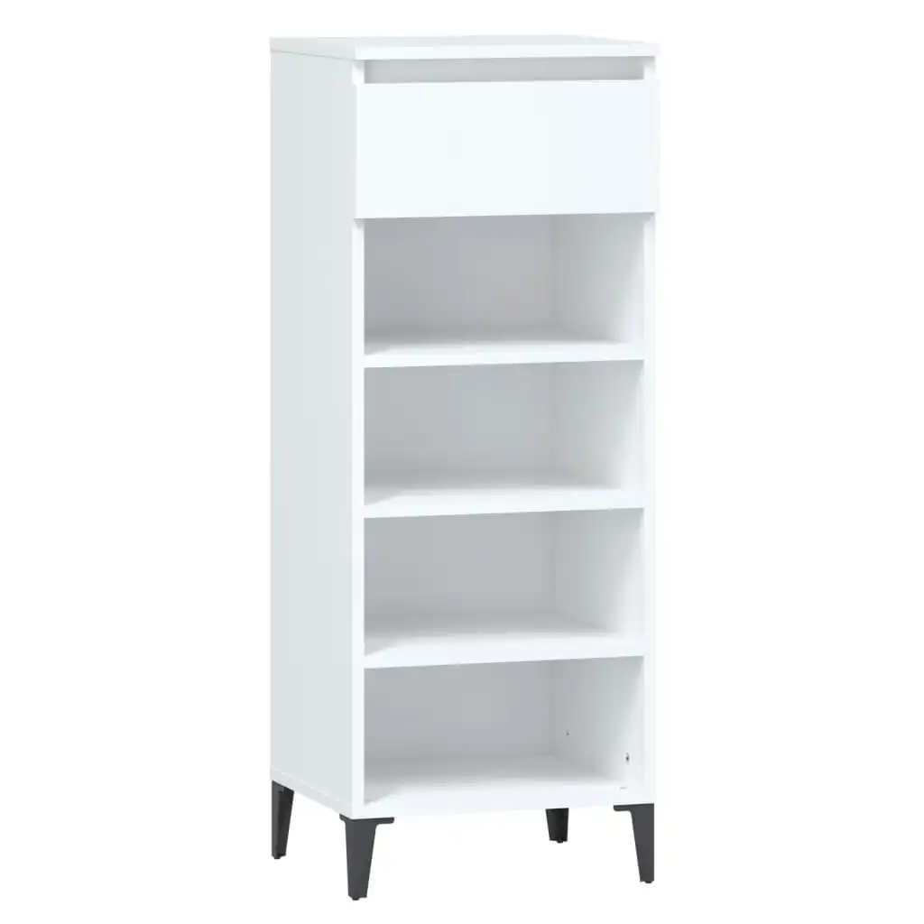 Shoe Rack White 40x36x105 cm Engineered Wood 819780