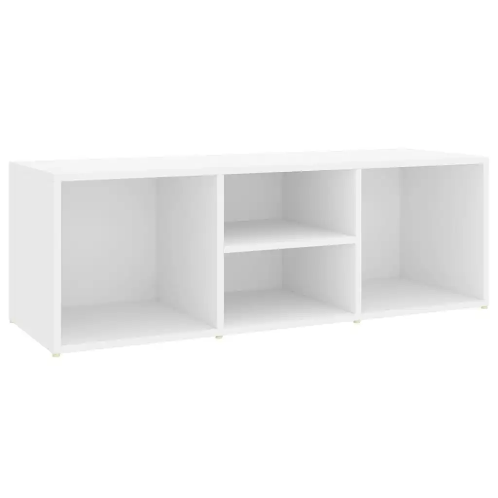 Shoe Storage Bench White 105x35x35 cm Engineered Wood 804463