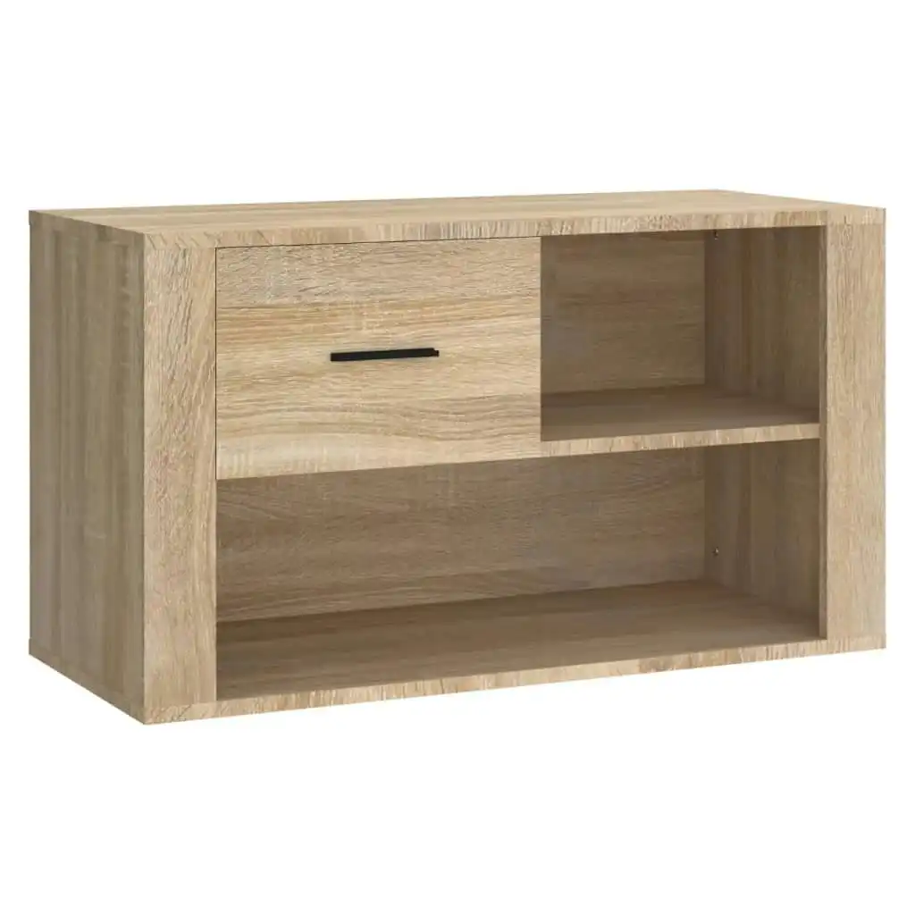 Shoe Cabinet Sonoma Oak 80x35x45 cm Engineered Wood 816755