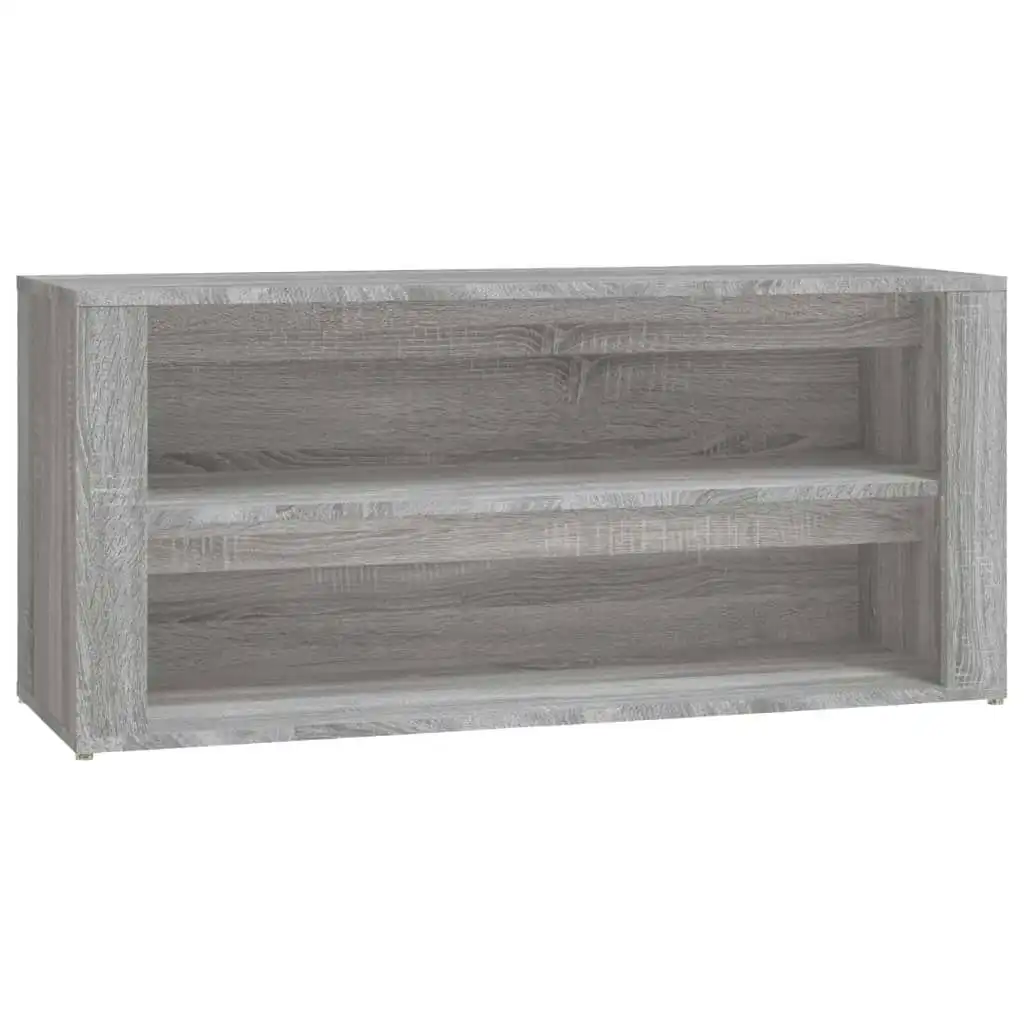 Shoe Rack Grey Sonoma 100x35x45 cm Engineered Wood 816910