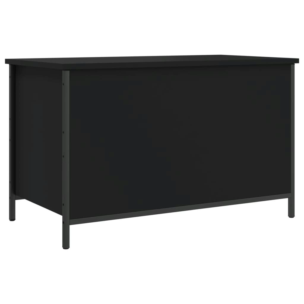 Storage Bench Black 80x42.5x50 cm Engineered Wood 839013