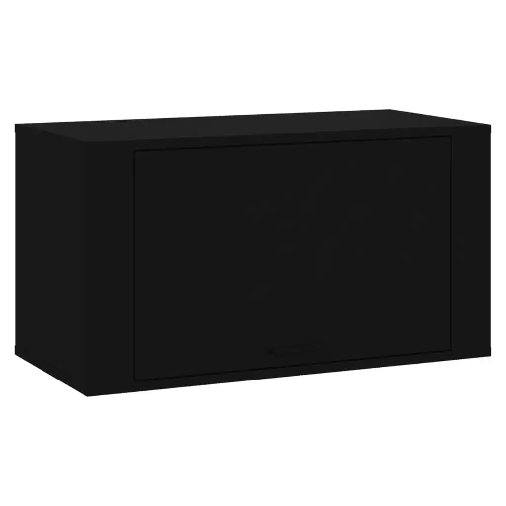 Wall-mounted Shoe Cabinet Black 70x35x38 cm Engineered Wood 821013