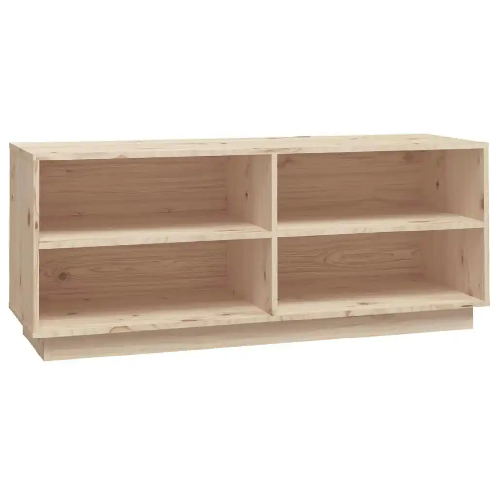 Shoe Cabinet 110x34x45 cm Solid Wood Pine 813540