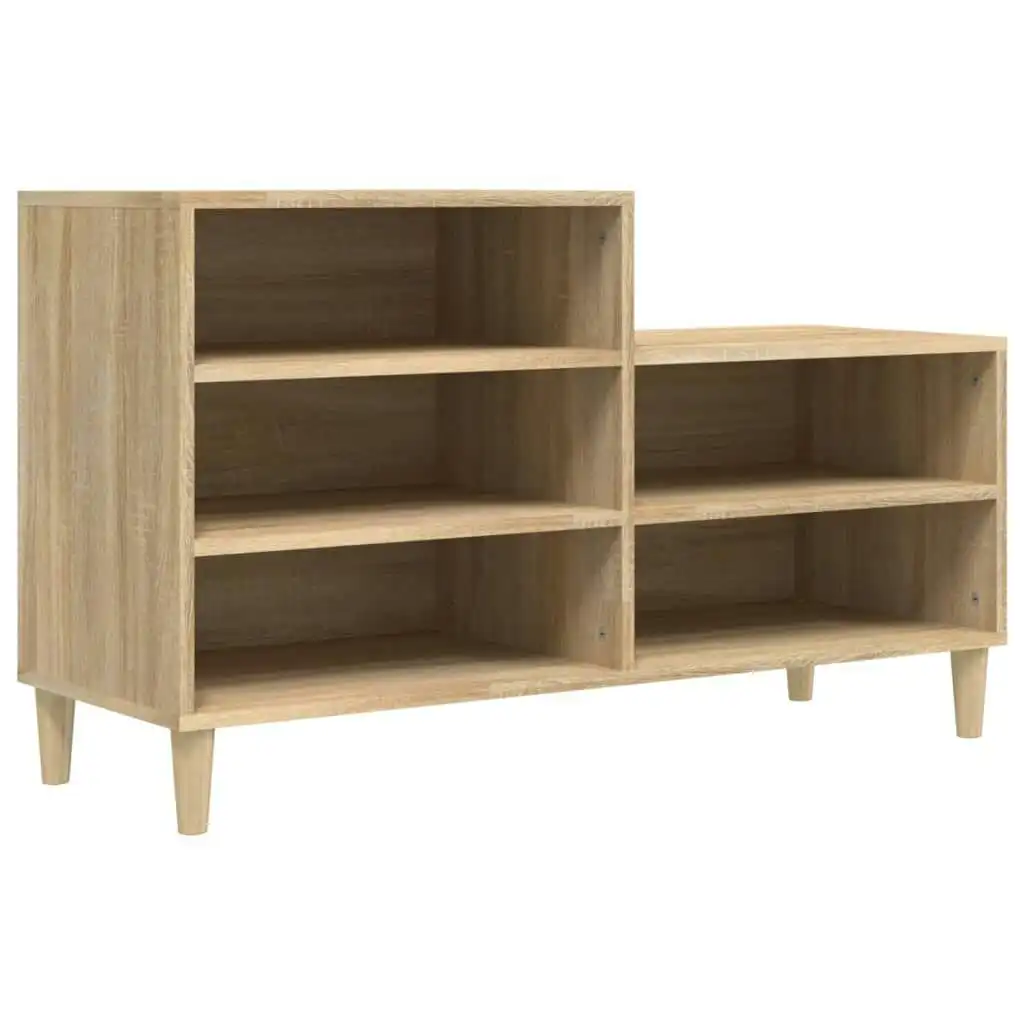 Shoe Cabinet Sonoma Oak 102x36x60 cm Engineered Wood 819727