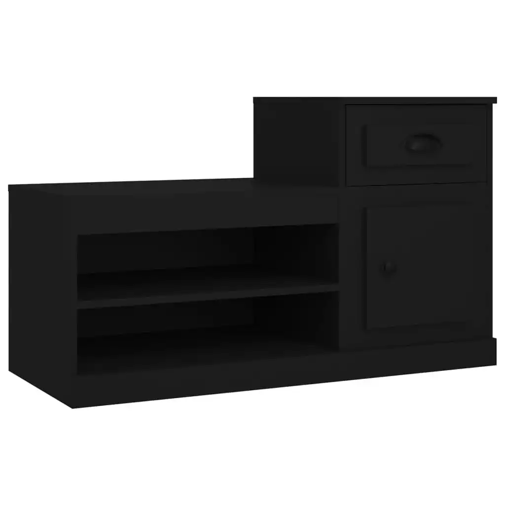 Shoe Cabinet Black 100x42x60 cm Engineered Wood 816417