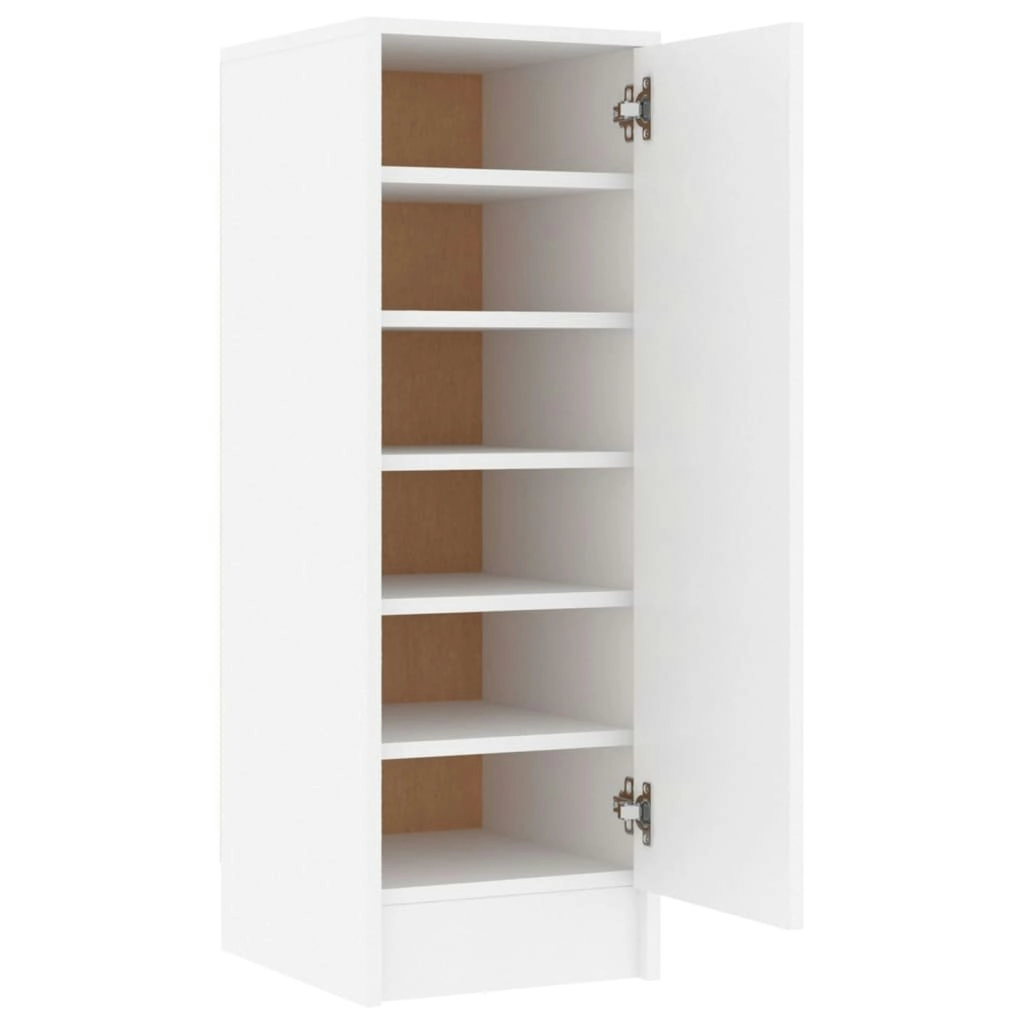 Shoe Cabinet White 32x35x92 cm Engineered Wood 808972